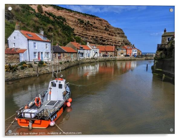 Staithes, North Yorkshire  Acrylic by Sue Walker