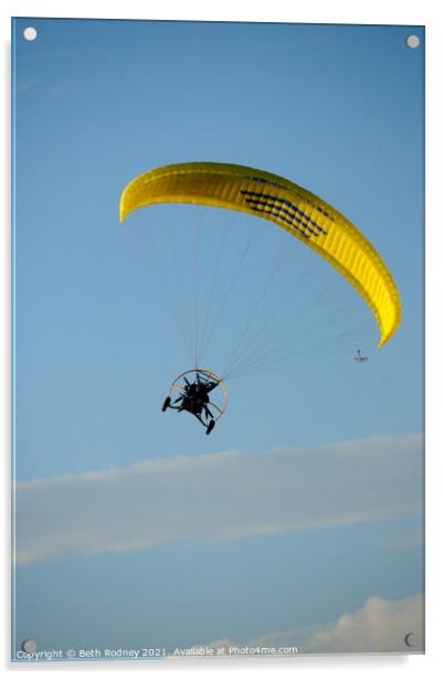 Powered Parachute Acrylic by Beth Rodney