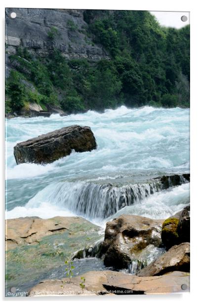 Scenic Niagara River Acrylic by Beth Rodney