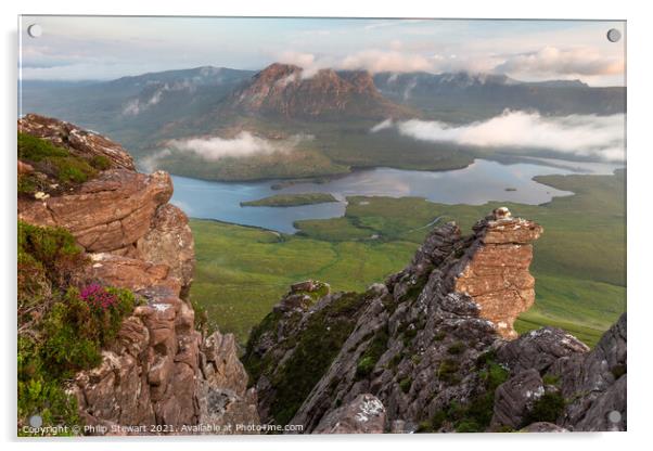 Stac Pollaidh, Scotland Acrylic by Philip Stewart