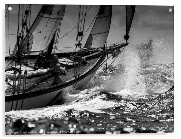 Sailing Acrylic by Ed Whiting