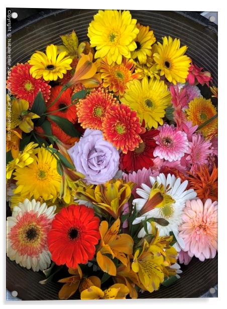Floral Bouquet Acrylic by Natalie Hiller