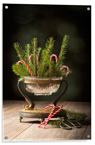 Christmas Decoration Acrylic by Amanda Elwell