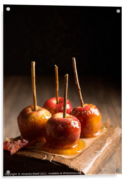 Group Of Candy Apples Acrylic by Amanda Elwell