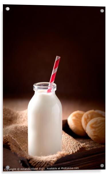 Milk & Cookies Acrylic by Amanda Elwell