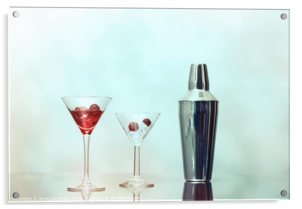 Cocktail Bar Acrylic by Amanda Elwell