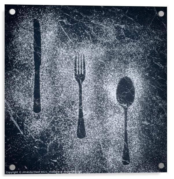Cutlery Series Acrylic by Amanda Elwell
