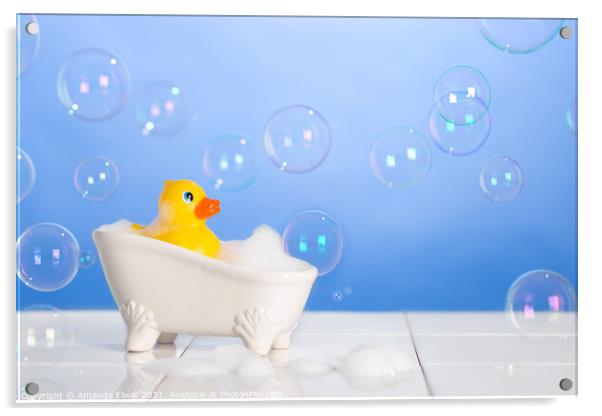 Bathroom Concept Acrylic by Amanda Elwell