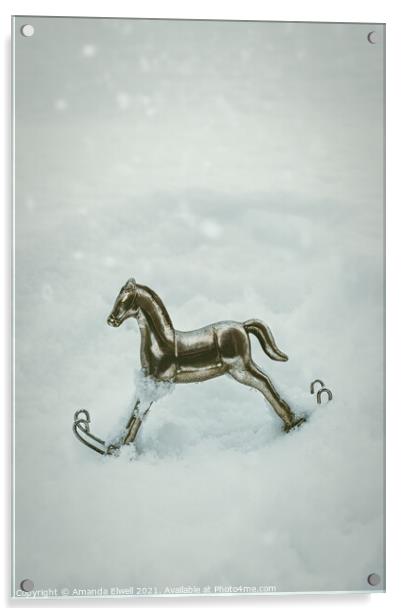 Rocking Horse Acrylic by Amanda Elwell