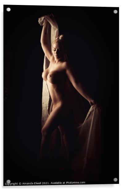 Art Nude Female Form Acrylic by Amanda Elwell