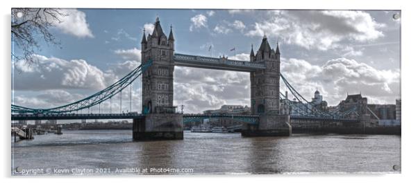 Tower Bridge Acrylic by Kevin Clayton