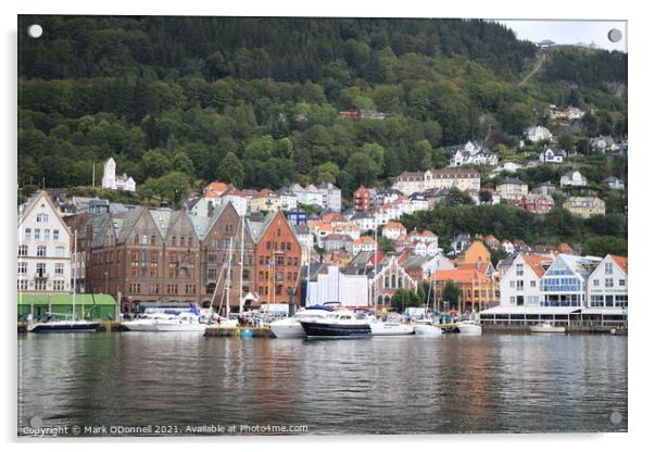 Bergen Norway Acrylic by Mark ODonnell