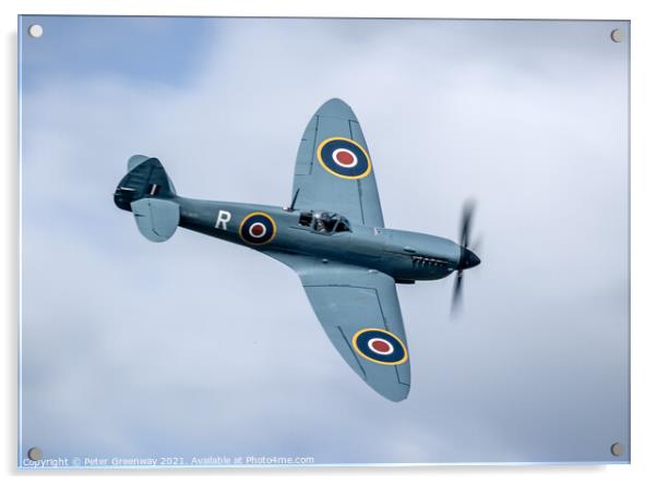 Supermarine Spitfire PR Mk XI  Acrylic by Peter Greenway