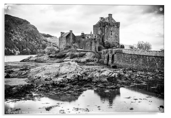 Eilean Donan Castle in The Scottish Highlands Acrylic by Peter Greenway