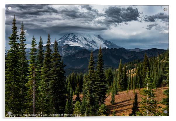 Mount Rainier Acrylic by Chuck Koonce
