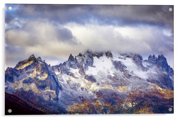 Mt Robertson Washing State USA Acrylic by Chuck Koonce