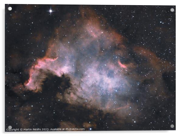 The North America Nebula  Acrylic by Martin Yiannoullou