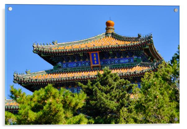 Wanchun Pavilion at Jingshan Park in Beijing Acrylic by Mirko Kuzmanovic