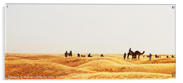 Camel Train Acrylic by Graham Lathbury