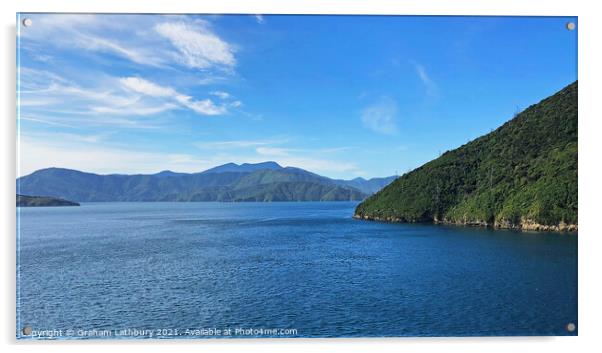 Queen Charlotte Sound Acrylic by Graham Lathbury