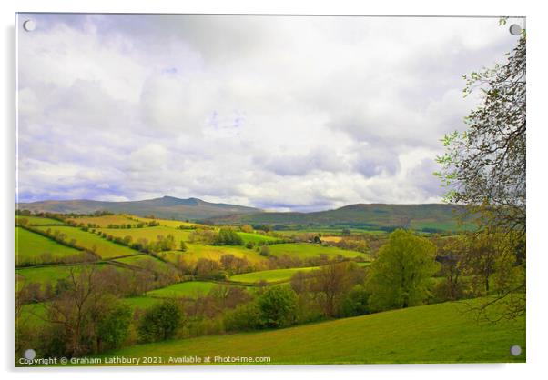 Brecon Beacons Acrylic by Graham Lathbury