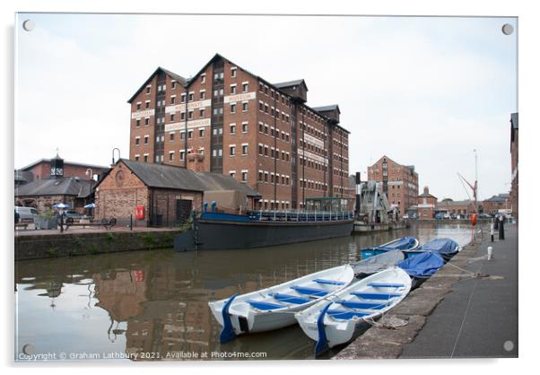 Gloucester Docks Acrylic by Graham Lathbury