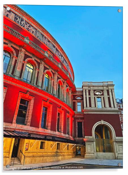 Royal Albert Hall Acrylic by Graham Lathbury