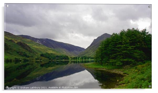 Buttermere Lake, Cumbria Acrylic by Graham Lathbury