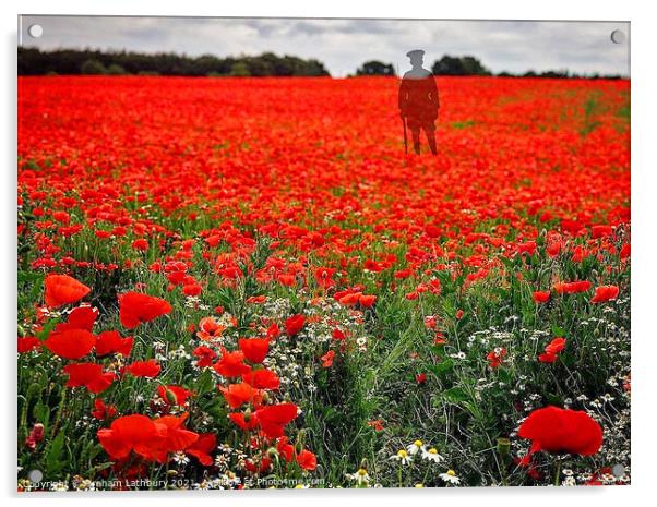 We Will Remember Them Acrylic by Graham Lathbury