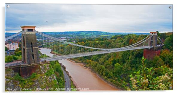 Clifton Suspension Bridge Acrylic by Graham Lathbury