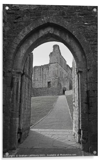 Medieval Gateway Acrylic by Graham Lathbury