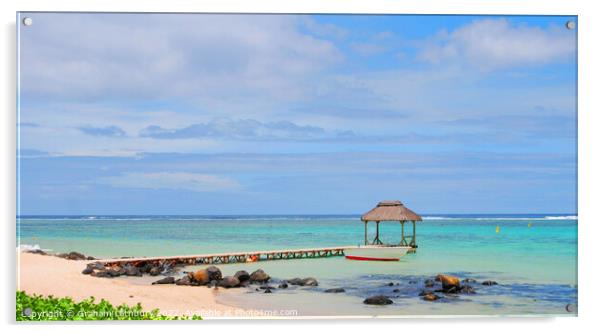 Mauritius Pier Acrylic by Graham Lathbury