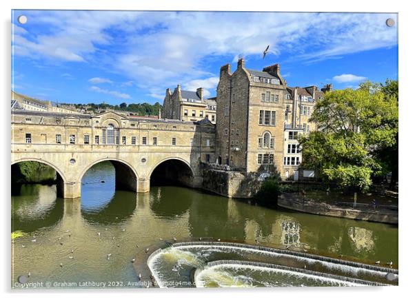 Pulteney Bridge, Bath Acrylic by Graham Lathbury