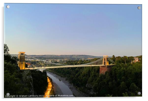 Clifton Suspension Bridge Acrylic by Graham Lathbury