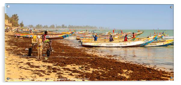 Pointe Sarene Fishing Boats Acrylic by Graham Lathbury