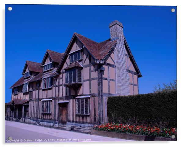 Shakespeare's Birthplace Acrylic by Graham Lathbury