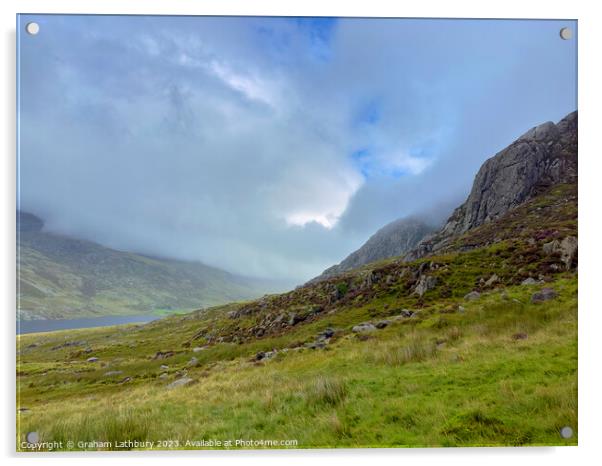 Llyn Ogwen Snowdonia Acrylic by Graham Lathbury