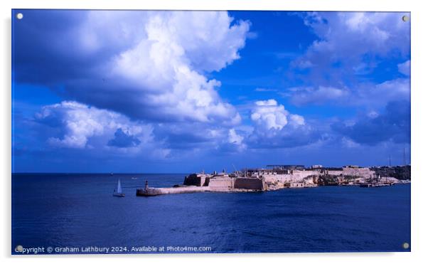 Valletta Harbour, Malta Acrylic by Graham Lathbury