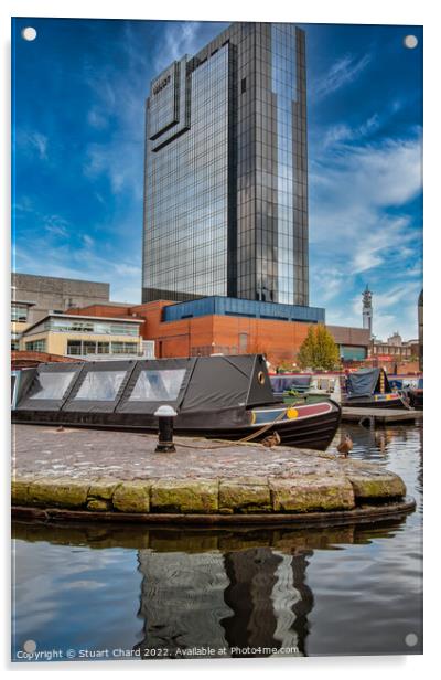 Hyatt Hotel Birmingham Acrylic by Stuart Chard