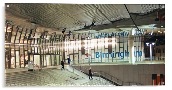Birmingham New Street Station Acrylic by Stuart Chard