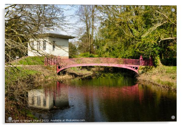 Chinese House at Shugborough  Acrylic by Stuart Chard