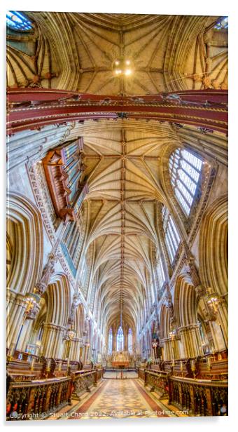 Lichfield Cathedral Acrylic by Stuart Chard