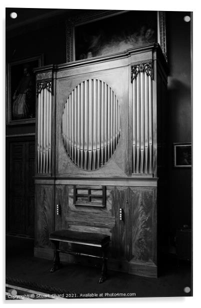 Old Church Organ  Acrylic by Stuart Chard