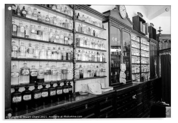 Old English Victorian  Pharmacy Acrylic by Stuart Chard