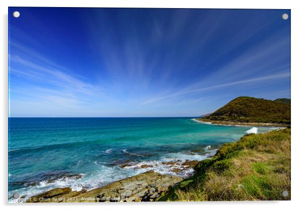 The view of sea on Great Ocean Road, Victoria, Australia Acrylic by Chun Ju Wu
