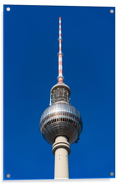 Fernsehturm Berlin, the Television Tower in Berlin, Germany Acrylic by Chun Ju Wu