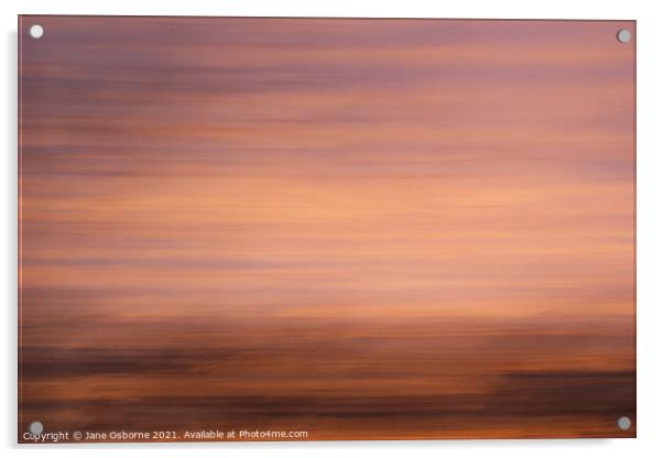 Abstract Sunset Acrylic by Jane Osborne