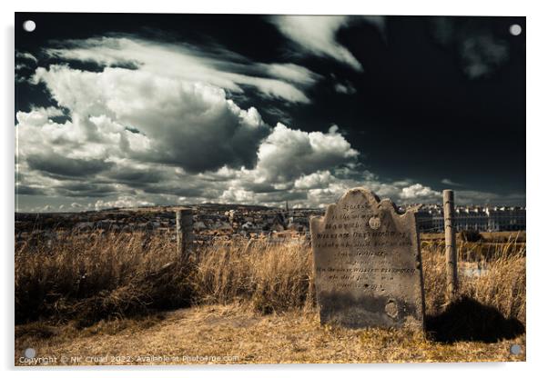 Whitby Grave Acrylic by Nic Croad