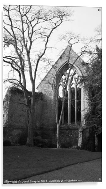 Walsingham Abbey Ruins Acrylic by David Swayne