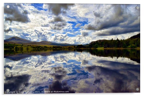 Loch Rannoch Reflections-Perth-shire,Scotland Acrylic by Dave Harnetty